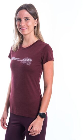 SENSOR MERINO AIR PT HILLS dámské triko kr.rukáv port red Velikost: XXL - Obrázek 2