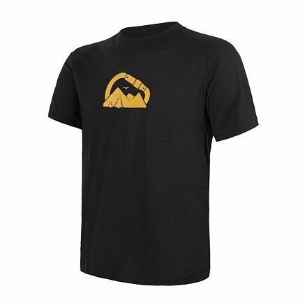 SENSOR MERINO AIR PT SUMMIT pánské triko kr.rukáv černá Velikost: XXL 8592837078069