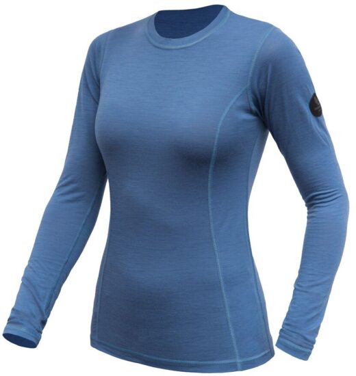 SENSOR MERINO AIR dámské triko dl.rukáv riviera blue Velikost: XL