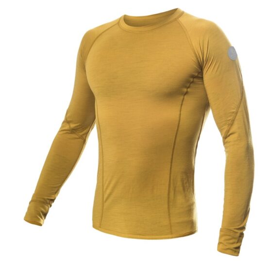 SENSOR MERINO AIR pánské triko dl.rukáv mustard Velikost: XXL
