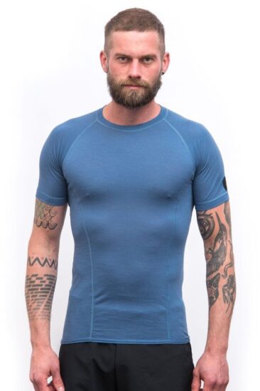 SENSOR MERINO AIR pánské triko kr.rukáv riviera blue Velikost: XXL - Obrázek 2