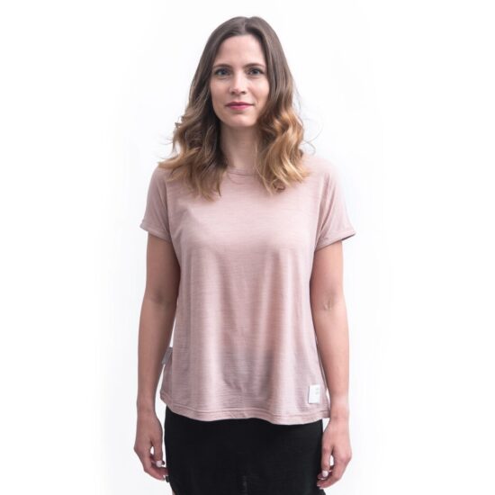 SENSOR MERINO AIR traveller dámské triko kr.rukáv dusty pink Velikost: M - Obrázek 2