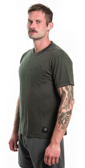 SENSOR MERINO AIR traveller pánské triko kr.rukáv olive green Velikost: XL 8592837089515 - Obrázek 2