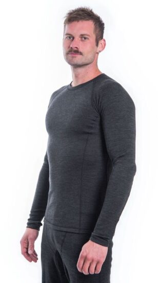 SENSOR MERINO BOLD pánské triko dl.rukáv anthracite gray Velikost: XXL - Obrázek 2