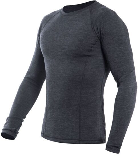 SENSOR MERINO BOLD pánské triko dl.rukáv anthracite gray Velikost: XXXL