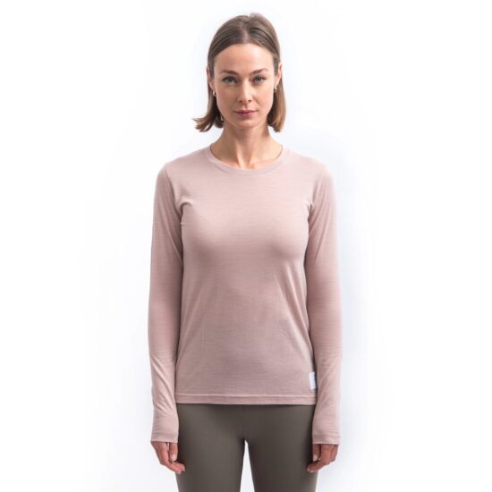 SENSOR MERINO CORDURA dámské triko dl.rukáv dusty pink Velikost: S - Obrázek 2