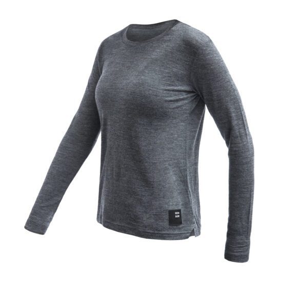 SENSOR MERINO LITE dámské triko dl.rukáv anthracite gray Velikost: XL
