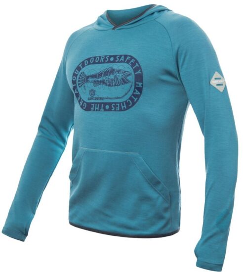 SENSOR MERINO UPPER OUTDOORS pánská mikina klokanka mint blue Velikost: M 8592837095356