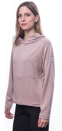 SENSOR MERINO UPPER traveller dámská mikina s kapucí dusty pink Velikost: S 8592837094991 - Obrázek 2