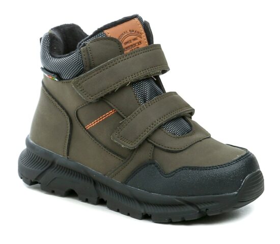 American Club XD141 khaki dětské zimní boty EUR 36