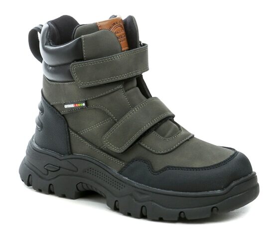 American Club XD158 khaki dětské zimní boty EUR 34