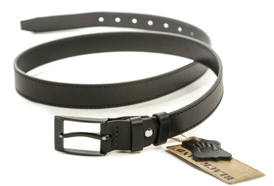 Black Hand 034-98 pánský černý kožený opasek šíře 28 mm EUR 110 - Obrázek 2