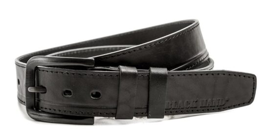 Black Hand 093-98 pánský černý kožený opasek šíře 38 mm EUR 105