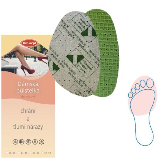 Dr. Grepl Dámské půlstélky do obuvi Carbon antibakteriální EUR 39/40