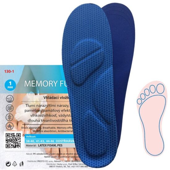 Dr. Grepl MEMORY FUSBET vkládací vložky s pamětí EUR 44-47
