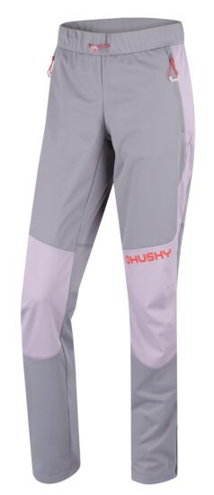 Husky Dámské softshellové kalhoty Kala L purple/grey Velikost: XL