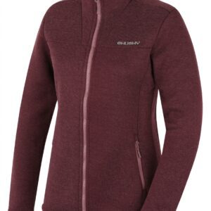 Husky Dámský svetr na zip Akra L dark bordo Velikost: L 8592287210965