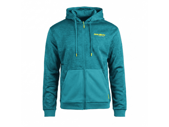 Husky Pánská mikina s kapucí Asta M turquoise Velikost: L