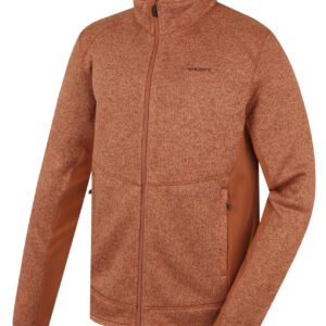 Husky Pánský fleecový svetr na zip Alan M brown Velikost: M