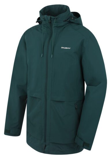 Husky Pánský hardshell kabát Nevr M dk. green Velikost: M