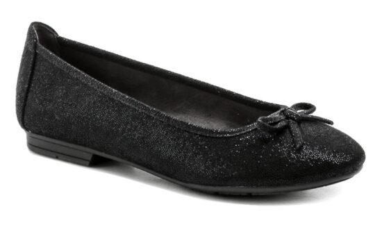 Jana 8-22164-29 černé dámské baleríny šíře H EUR 36