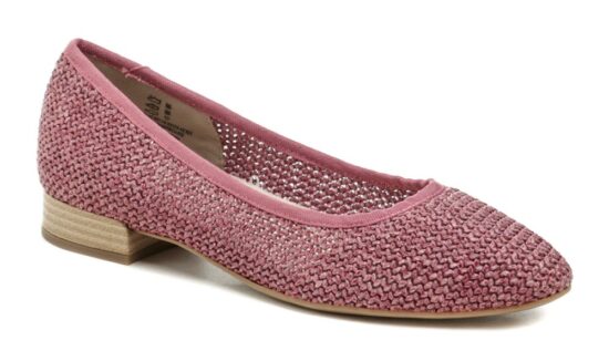 Jana 8-22172-42 růžové dámské baleríny šíře H EUR 38