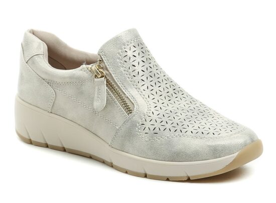 Jana 8-24765-49 zlato béžové dámské polobotky EUR 42