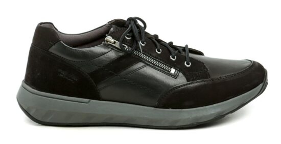 Josef Seibel 33606 černé pánské nadměrné polobotky EUR 48 - Obrázek 2