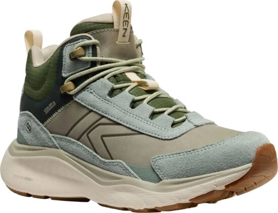 Keen LEIKI LEATHER MID WP WOMEN iceberg green/bronze green Velikost: 40