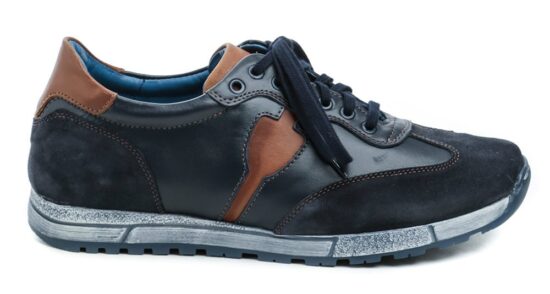 Koma 12M0935 modro hnědé pánské polobotky EUR 41 - Obrázek 2