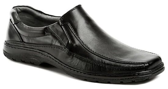 Koma 507 černé nadměrné pánské polobotky EUR 48