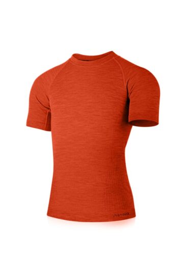 Lasting MABEL 2160 oranžové pánské merino triko Velikost: L/XL