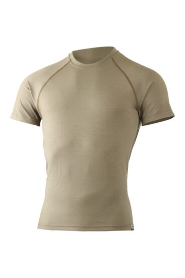 Lasting QUIDO 7373 hnědá pánské merino triko Velikost: M
