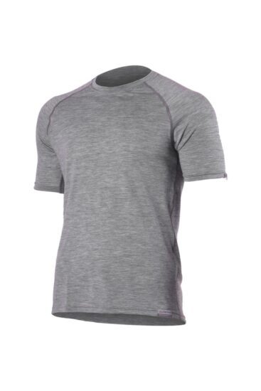 Lasting QUIDO 8484 šedé pánské merino triko Velikost: XXL