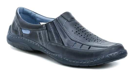 Mateos 492A navy pánské nadměrné polobotky EUR 49