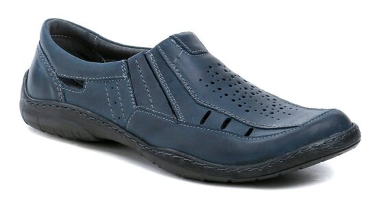 Mateos 492B navy pánské nadměrné polobotky EUR 46