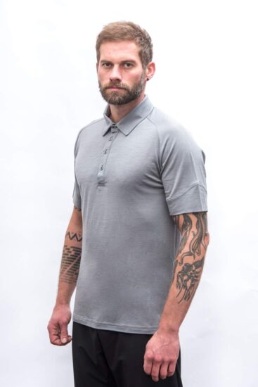 SENSOR MERINO ACTIVE POLO pánské triko kr.rukáv šedá Velikost: L - Obrázek 2
