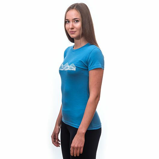 SENSOR MERINO ACTIVE PT MOUNTAINS dámské triko kr.rukáv modrá Velikost: L - Obrázek 2