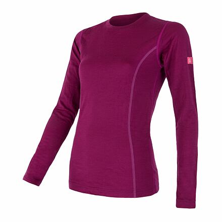 SENSOR MERINO ACTIVE dámské triko dl.rukáv lilla Velikost: S 8595233897906