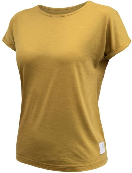 SENSOR MERINO AIR traveller dámské triko kr.rukáv mustard Velikost: S
