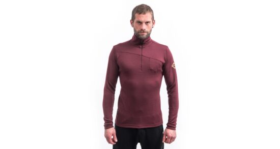 SENSOR MERINO EXTREME UP pánská mikina dl.rukáv zip port red Velikost: XL - Obrázek 2