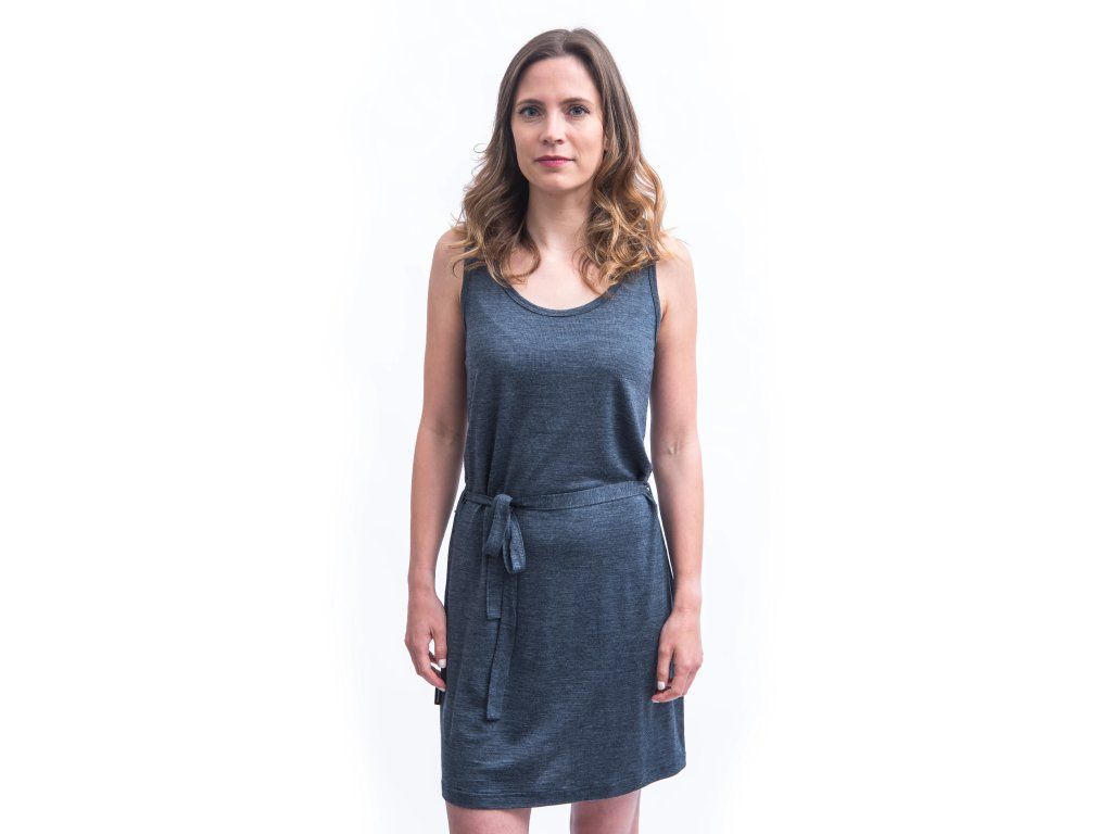 SENSOR MERINO LITE šaty bez rukávu mottled blue S Velikost: M 8592837112268 - Obrázek 2