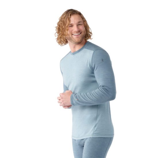Smartwool CLASSIC THERMAL MERINO BL CREW BOXED pewter blue-lead Velikost: XL 196572864116 - Obrázek 2