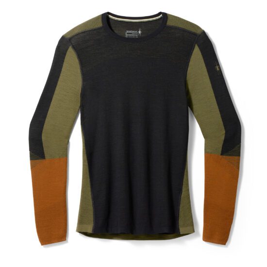 Smartwool INTRAKNIT THERMAL MERINO BL COLORBLOCK CREW black-winter moss Velikost: L 196572866318