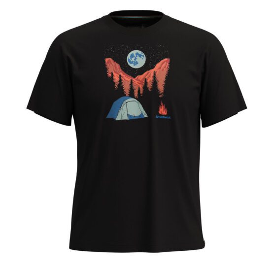 Smartwool NIGHT CAMP SHORT SLEEVE GRAPHIC TEE black Velikost: L 197642530351