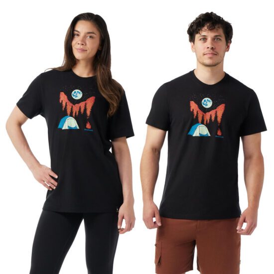 Smartwool NIGHT CAMP SHORT SLEEVE GRAPHIC TEE black Velikost: XL 197642530641 - Obrázek 2