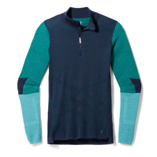 Smartwool W INTRKNT THRMLRN BL COLORBL 1/4 ZIP deep navy Velikost: S 196572866387