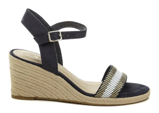 Tamaris 1-28329-42 navy dámské sandály na klínku EUR 41 - Obrázek 2