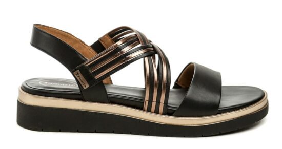 Tamaris Comfort 8-58707-42 černé dámské nadměrné sandály EUR 44 - Obrázek 2