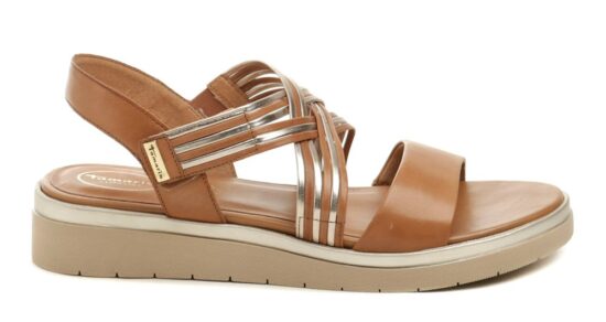 Tamaris Comfort 8-58707-42 hnědé dámské nadměrné sandály EUR 44 - Obrázek 2